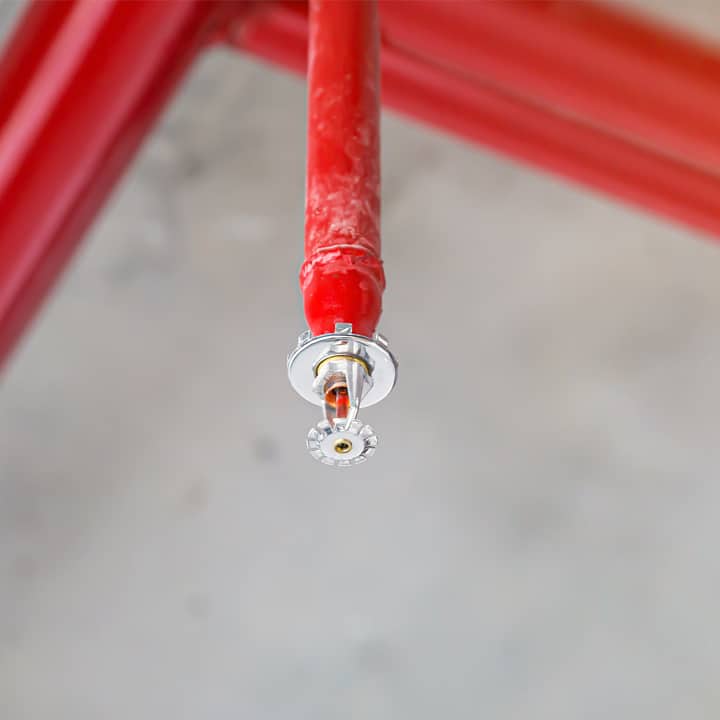 Instalação de sistema de sprinklers